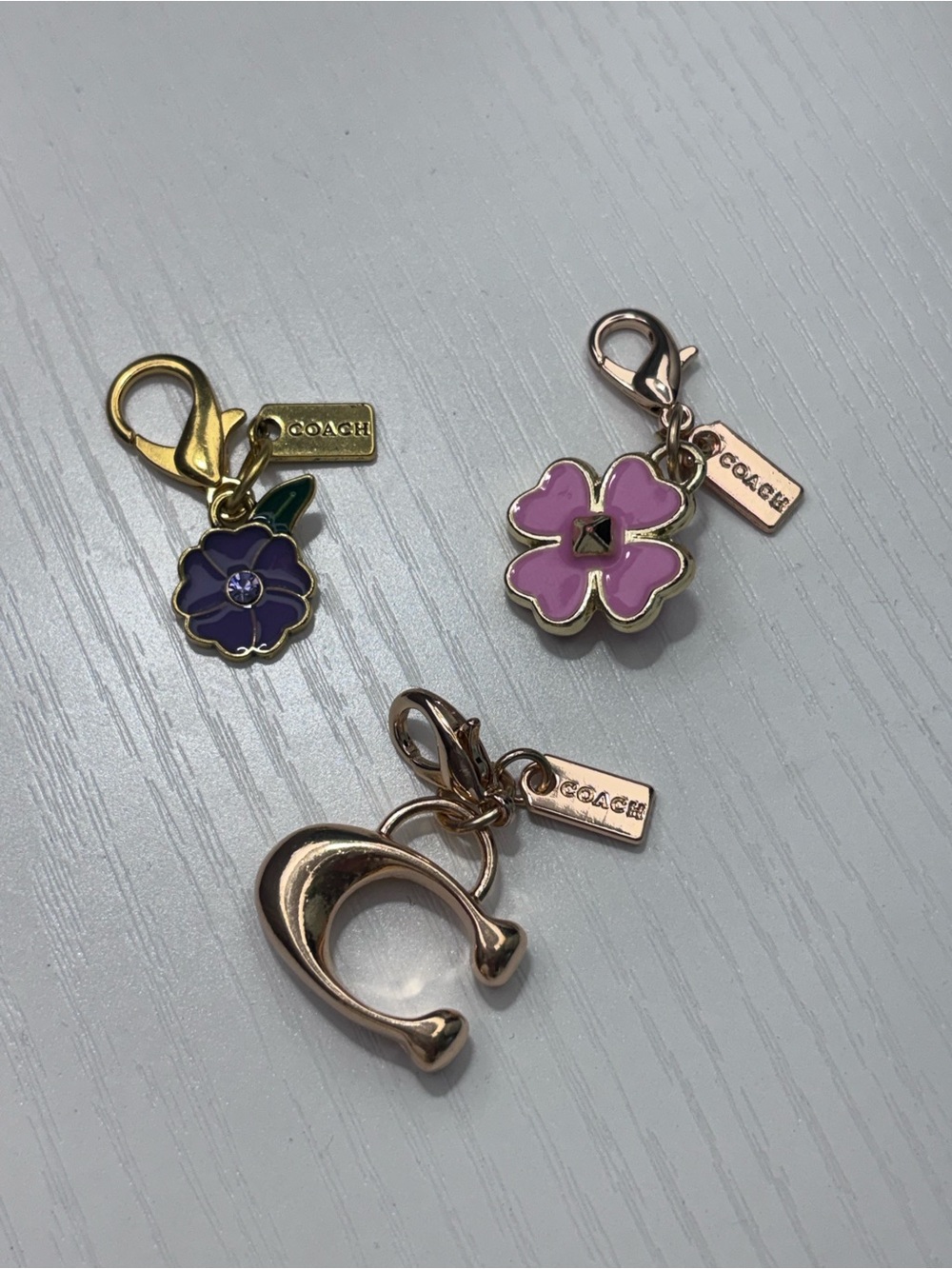 Lot of 3 Coach Mini Charms - Picture 2 of 5